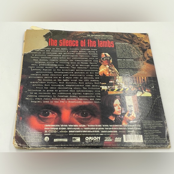 The Silence Of The Lambs Laserdisc criterion collection - Picture 4 of 5